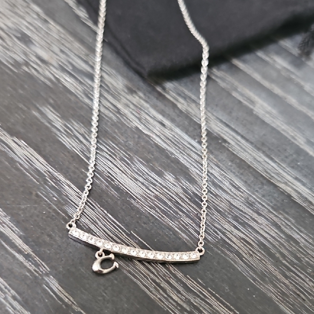 Coach Signature Pave Necklace